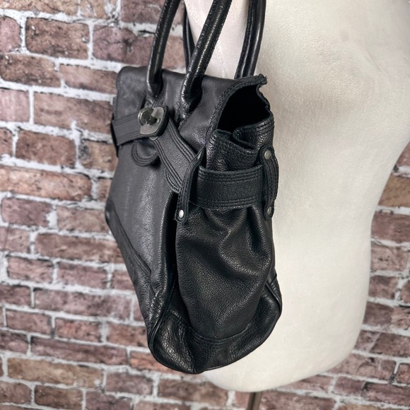 Liebeskind Berlin Black Leather Shoulder Bag Top Handle Satchel Bag - Picture 2 of 16